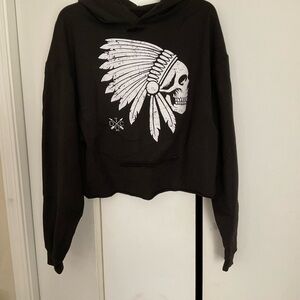 Black Skull Graphic Hoodie